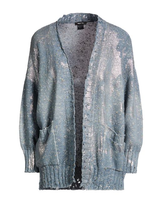 Avant Toi Blue Cardigan Cotton, Polyamide, Metallic Fiber