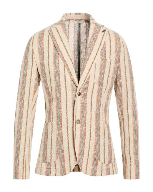 Bob Natural Blazer Cotton, Polyester for men