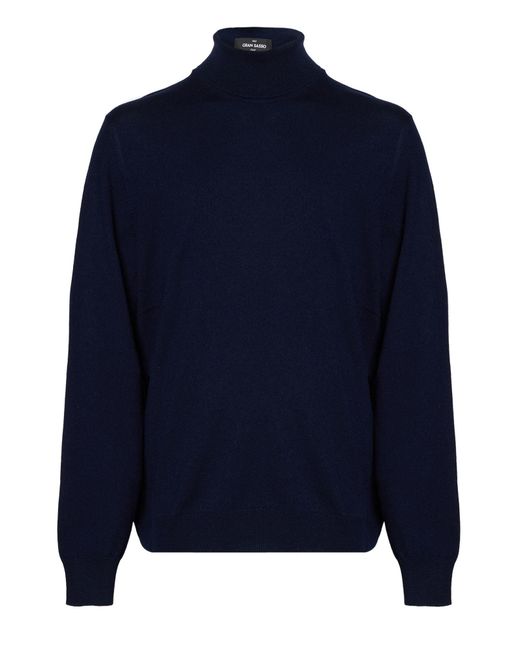 Gran Sasso Blue Turtleneck for men