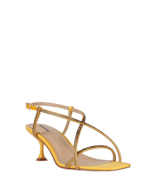 Lola Cruz Metallic Sandals