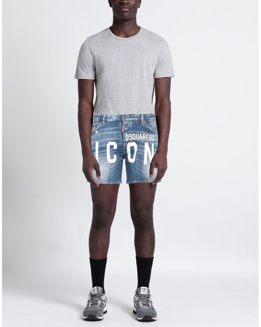 DSquared² Blue Denim Shorts for men