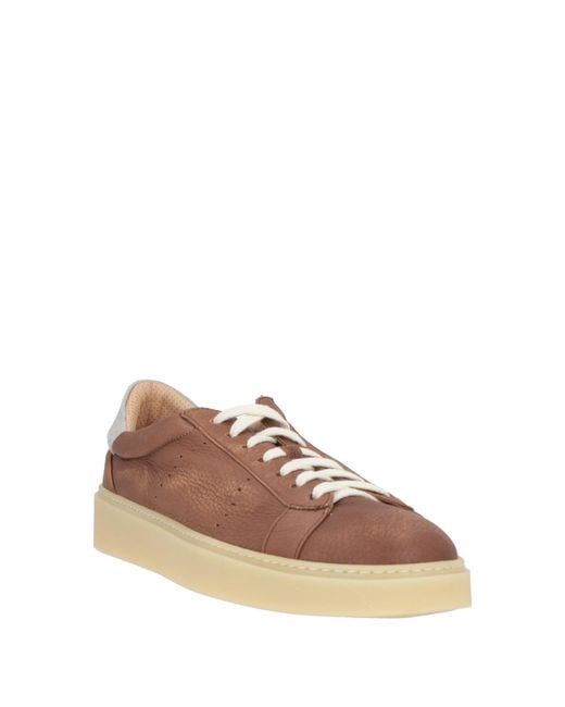 Eleventy Brown Sneakers Leather for men