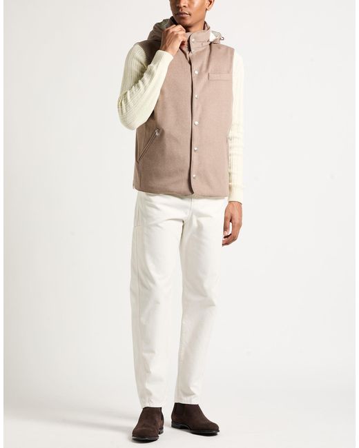 Brunello Cucinelli Brown Jacket Wool for men