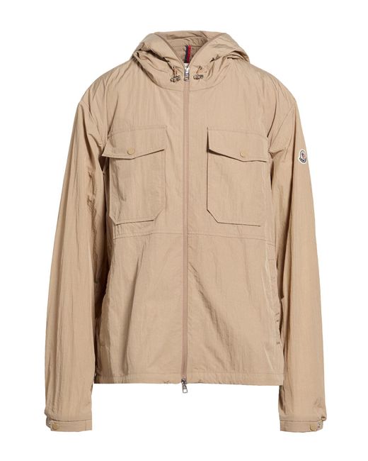 Moncler Natural Sand Jacket Polyamide for men