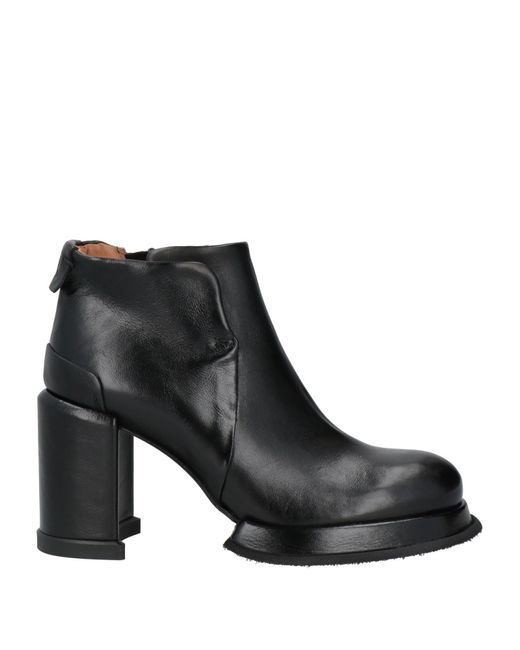 A.s.98 Black Ankle Boots Leather