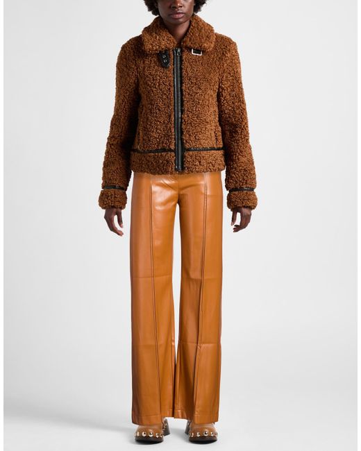 Patrizia Pepe Orange Pants Polyurethane