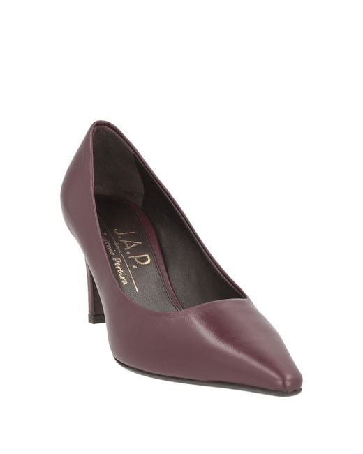 J.A.P. JOSE ANTONIO PEREIRA Purple Pumps Leather