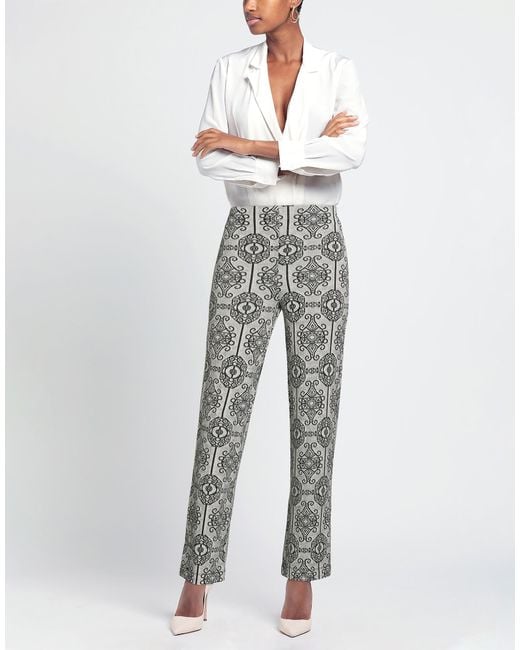 White Wise Gray Pants
