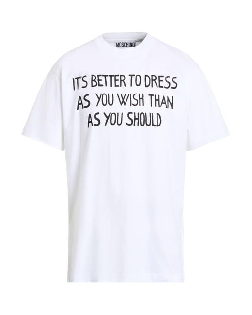 Moschino White T-Shirts for men