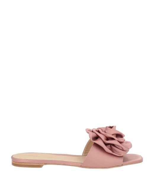 Paloma Barceló Pink Calipso Sandals Textile Fibers