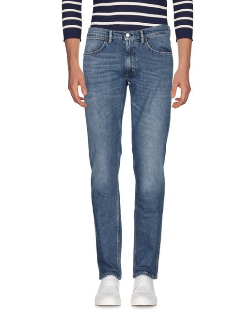 Acne Blue Denim Trousers for men