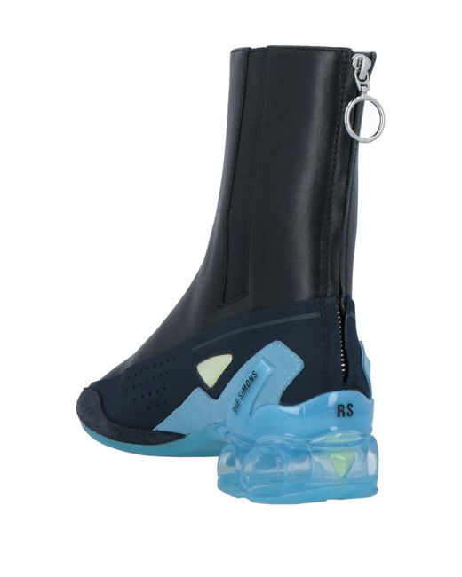 Raf Simons Blue Ankle Boots