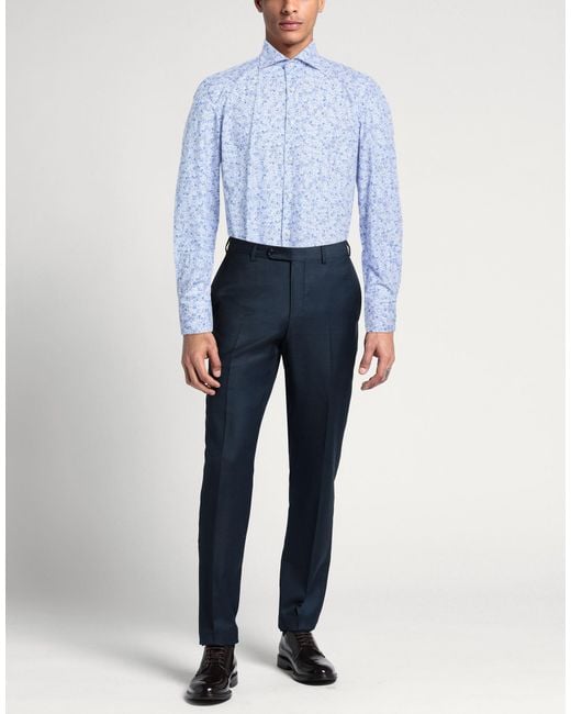 Sartorio Napoli Blue Shirts for men