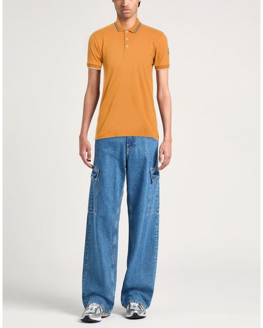 Colmar Orange Polo Shirt Cotton, Elastane for men
