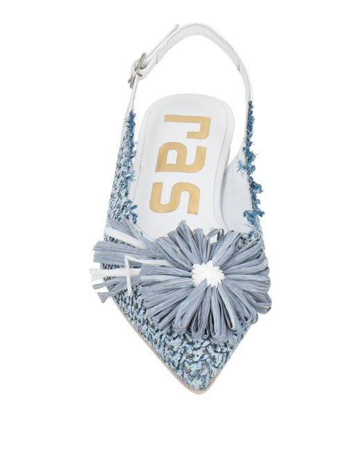 Ras Blue Ballet Flats