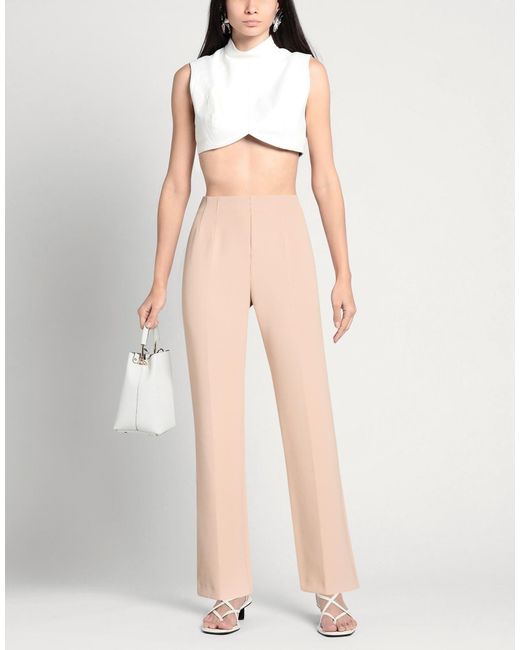 Nenette Natural Pants Polyester, Elastane