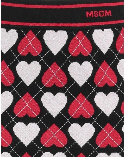 MSGM Red Mini Skirt