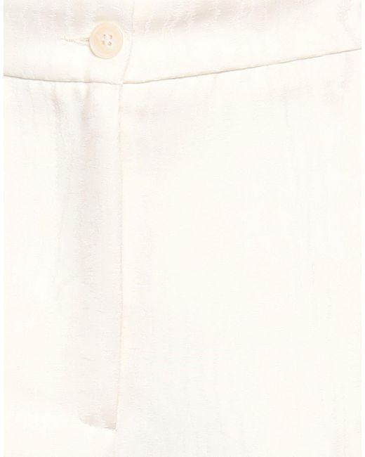 THE M.. White Cream Pants Polyester