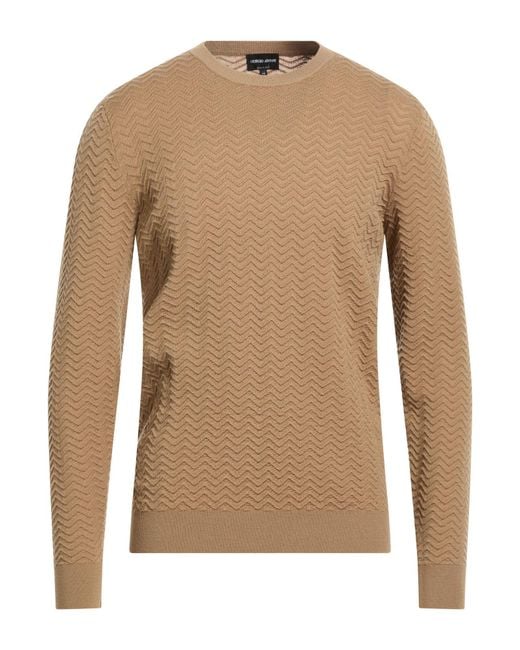Pullover Giorgio Armani de hombre de color Brown