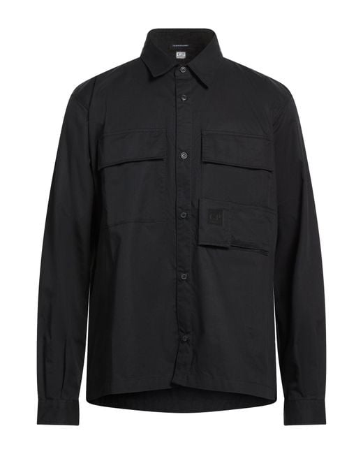 C P Company Black Shirt Cotton for men
