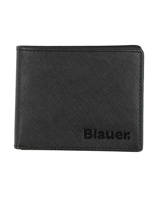 Blauer Black Wallet Leather for men