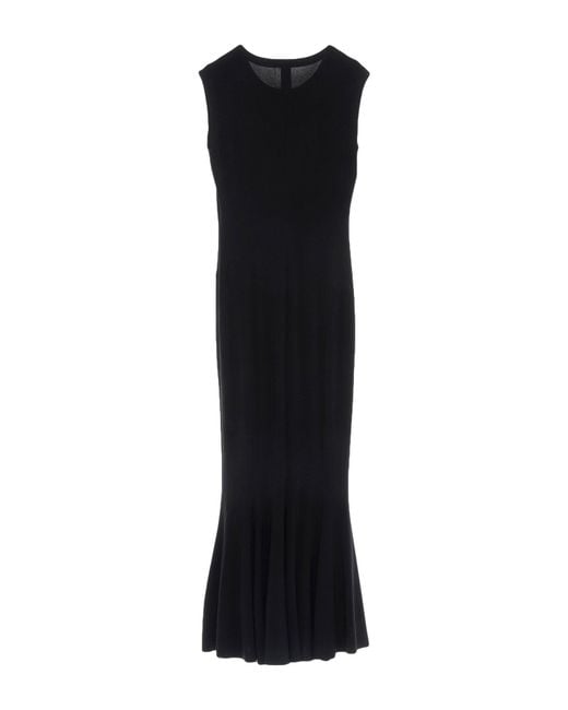 Norma Kamali Black Midi Dresses