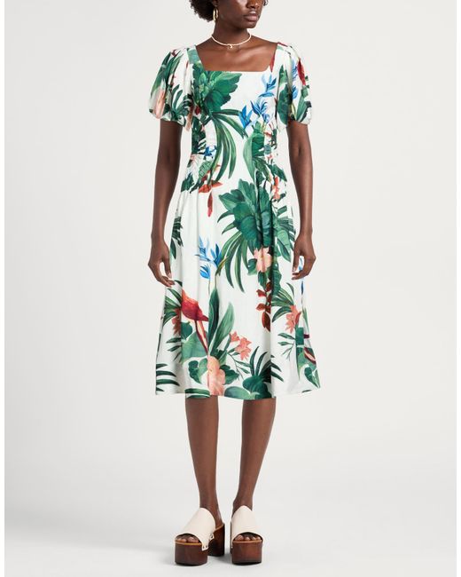 Farm Rio Green Midi Dresses