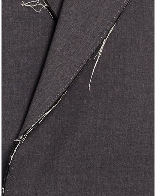 FEDERICO CINA Black Blazer Polyester, Viscose, Elastane for men
