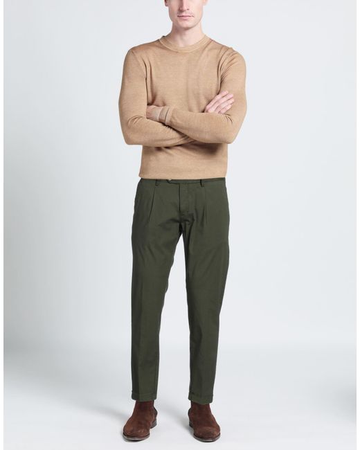 TWENTY-ONE by ANTONIO CARNEVALE Green Trouser for men