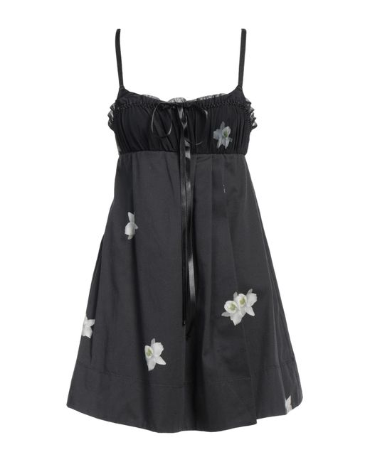 REIMAGINE PINKO x PATRICK MCDOWELL Black Mini Dress Cotton