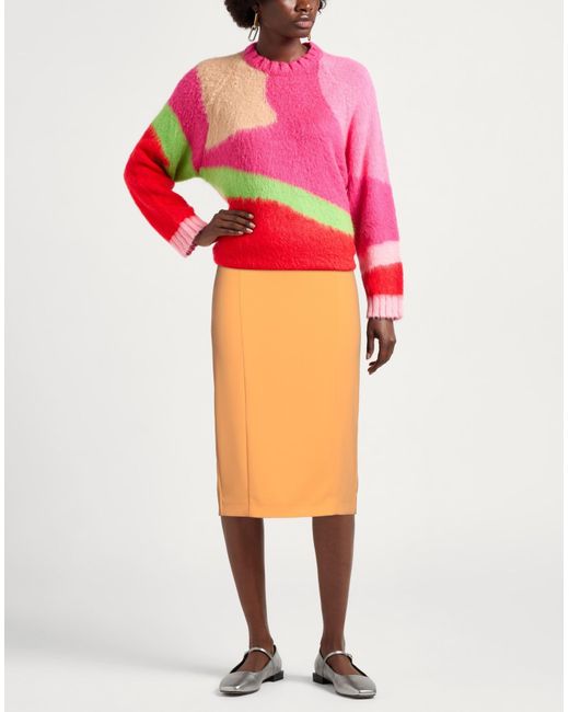 Patrizia Pepe Orange Midi-Rock