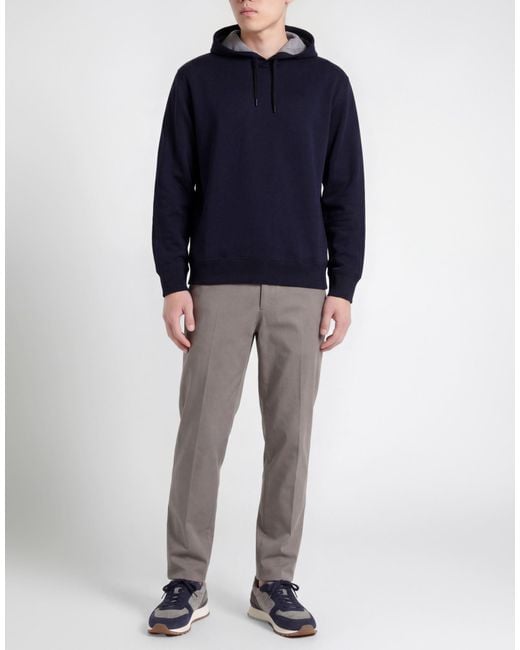 Brunello Cucinelli Blue Sweatshirt Cotton, Polyamide, Cashmere, Silk for men