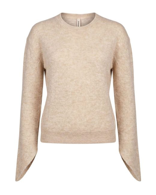 Giorgio Brato Natural Sand Sweater Alpaca Wool, Polyamide, Wool