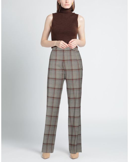 Vivienne Westwood Gray Sand Pants Viscose, Virgin Wool, Elastane