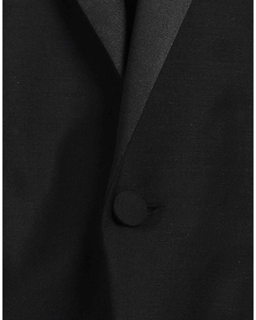 AMI Black Blazer Mohair Wool, Virgin Wool, Polyester for men