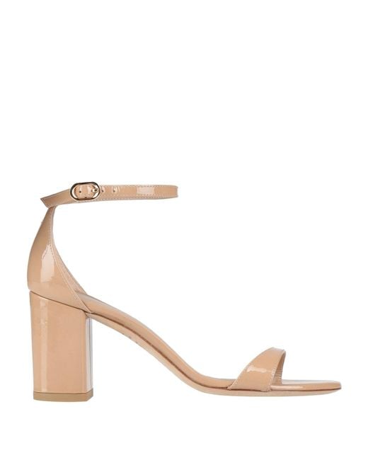 Stuart Weitzman Natural Sandals Leather