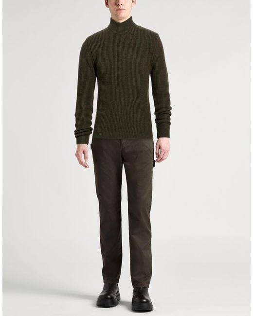 Daniele Fiesoli Green Turtleneck for men