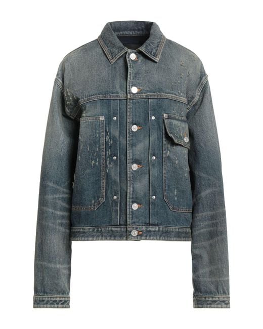 Givenchy Blue Denim Outerwear Cotton, Elastane