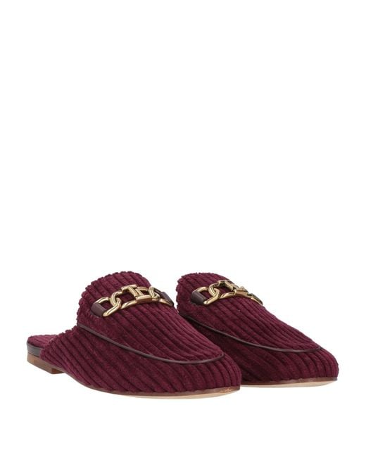 Tod's Purple Mules & Clogs