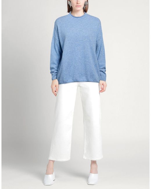 Mia Fratino Blue Sweater Cashmere