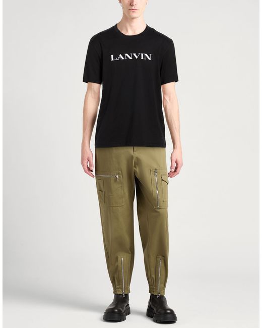 Lanvin Black T-Shirt Cotton for men