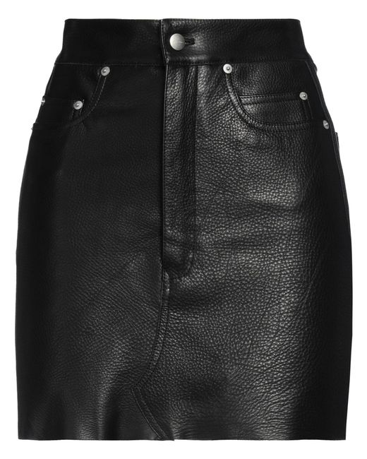 Rick Owens Black Mini Skirt
