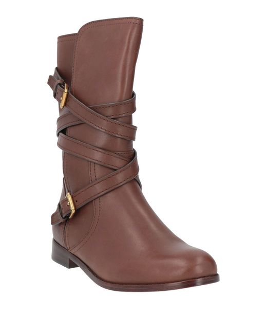 Ralph Lauren Brown Ankle Boots