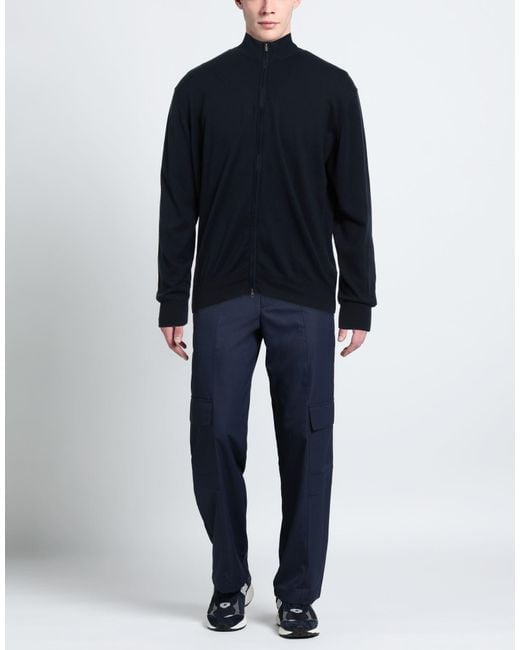 Cashmere Company Blue Cardigan Cotton, Cashmere, Silk for men