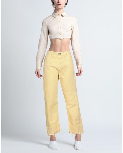 Jil Sander Yellow Jeans