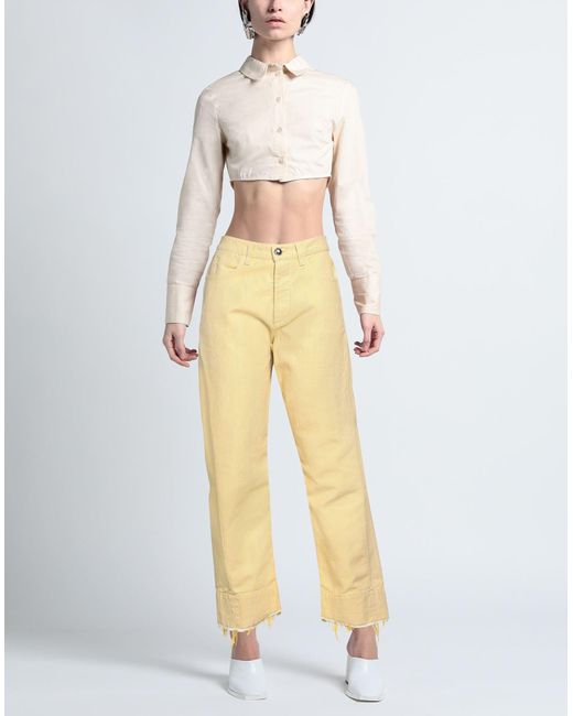 Pantaloni Jeans di Jil Sander in Yellow
