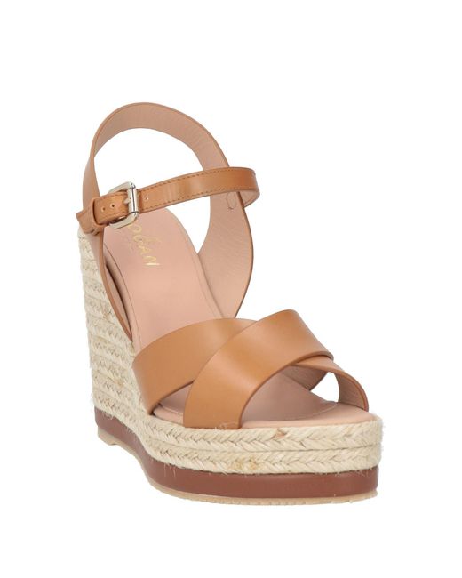 Hogan Natural Espadrilles Leather