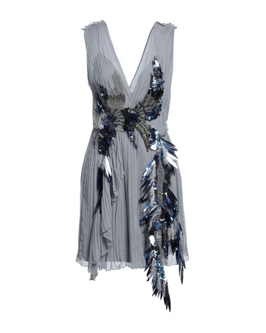 Alberta Ferretti Blue Mini Dress