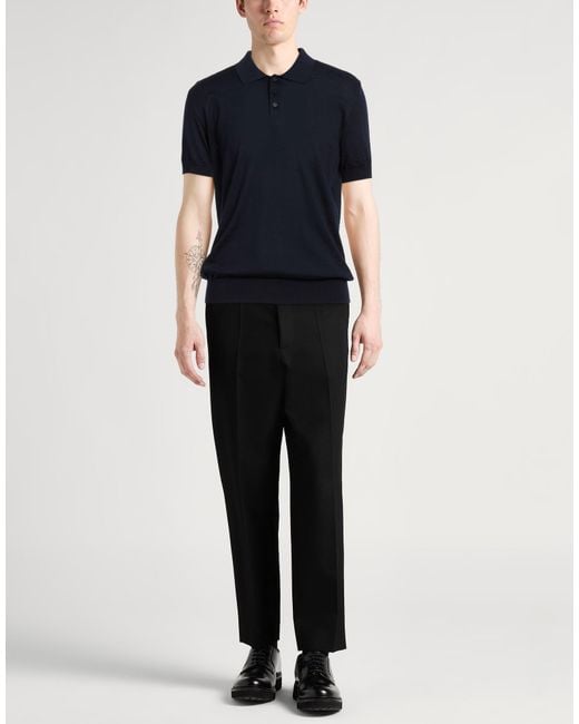Roberto Collina Blue Polo Shirts for men