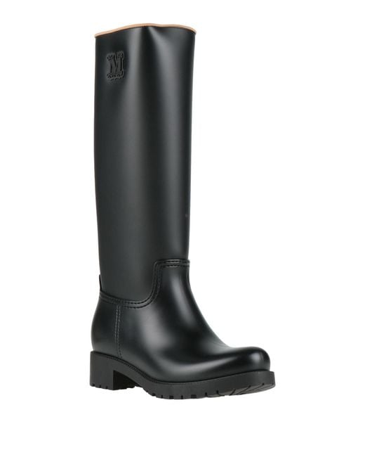 Max Mara Black Boot Rubber